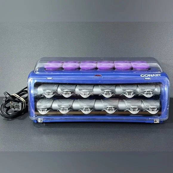 Conair Curl Innovation HS33R 12 Jumbo 1.5 inch Hot Rollers Clips Curlers WORKS - Picture 7 of 16